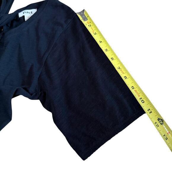 Pact Dress Black M S/S Pockets Organic Cotton Sustainable Ethical Minimalism - Picture 11 of 12